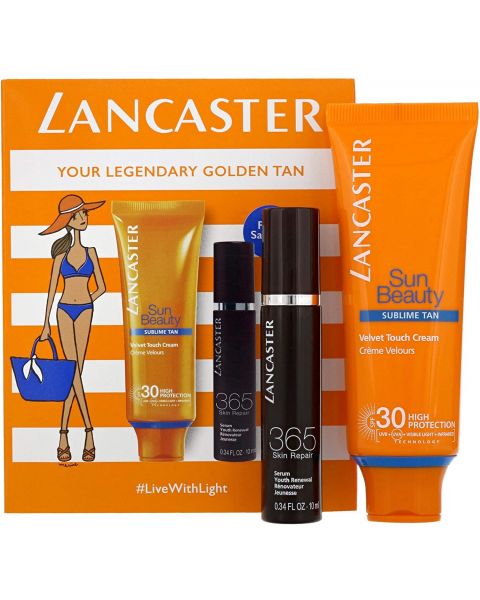 Lancaster Sun Beauty Velvet Touch Cream SPF30 ajándékszett nőknek
